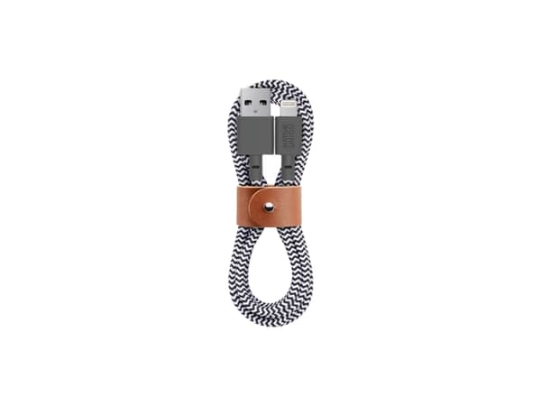 Native Union Belt Cable - Lightning-kabel - Lightning hane till USB hane - 1.2 m - zebra
