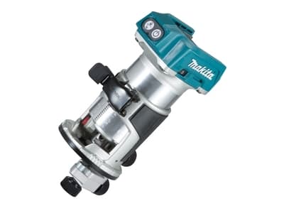 Makita DRT50ZX4, Roterende fresestål, Metall, Plast, 6 mm, Blå, Rustfritt stål, Cylinder, Kors