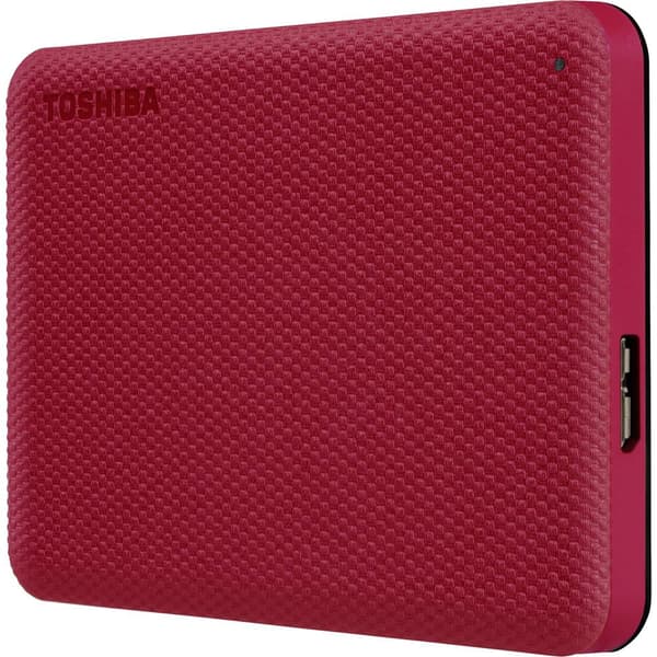 Toshiba Canvio Advance 2 TB Extern hårddisk 2.5 USB 3.2 Gen 1 Röd HDTCA20ER3AA