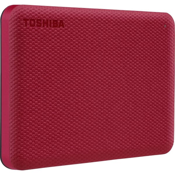 Toshiba Canvio Advance 2 TB Extern hårddisk 2.5 USB 3.2 Gen 1 Röd HDTCA20ER3AA