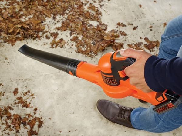 Black & Decker GWC1820PC, Håndholdt løvblåser, 209 km/t, Sort, Oransje, Blåsende, 18 V, Lithium