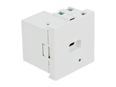 Delock - Easy 45 - USB-uttag - USB typ C - 1 grupp - 3 A - vit, RAL 9003 Vit