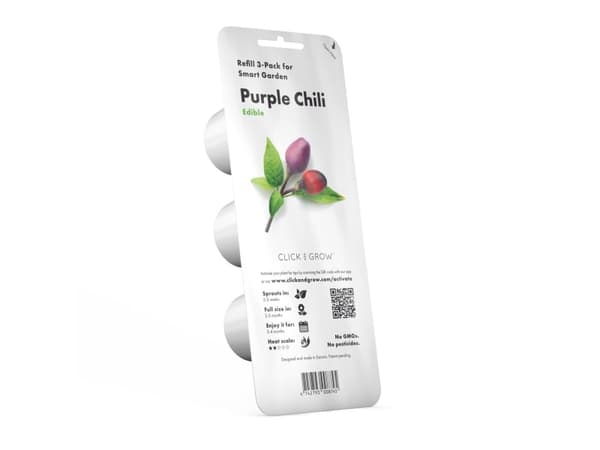 Click & Grow 4742793008745, Syötävä kasvi, Chili, Aloituspakkaus, 3 kpl