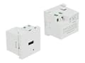 Miniatyrbild 2 av 3: Delock - Easy 45 - USB-uttag - USB - 1 grupp - 3 A - vit, RAL 9003