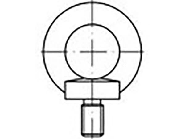 TOOLCRAFT TO-6855675 Ringskruer M6 DIN 580 Stål 25 stk