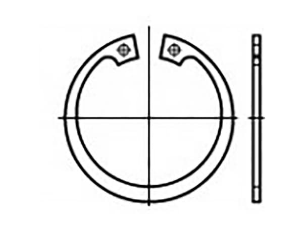 TOOLCRAFT TO-6855162 Hållningsringar DIN 472 Fjäderstål 2000 st