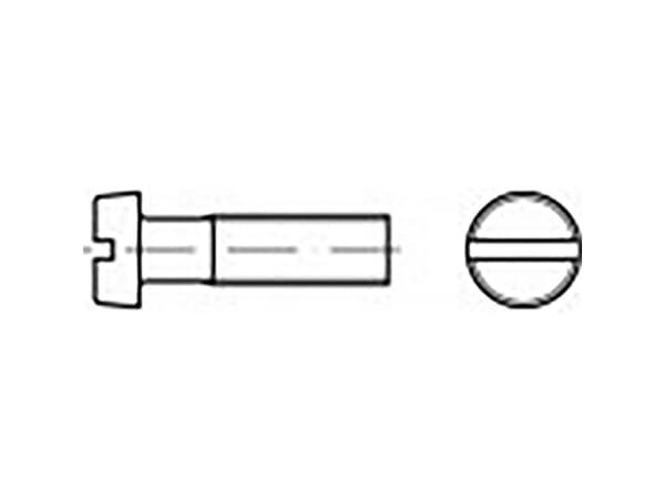 TOOLCRAFT TO-6852633 Cylinderhovedskrue M5 18 mm Kærv DIN 84 Stål verzinkt 1000 stk