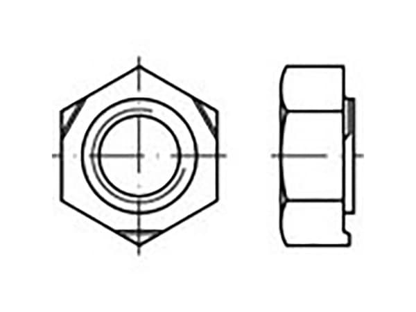 TOOLCRAFT TO-6857439 Sexkantiga svetsmuttrar M3 DIN 929 Stål 1000 st