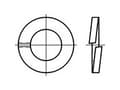 Miniatyrbild 2 av 2: TOOLCRAFT TO-6854175 Fjäderbrickor Inre diameter: 12 mm DIN 127 Fjäderstål Varmförzinkat 500 st