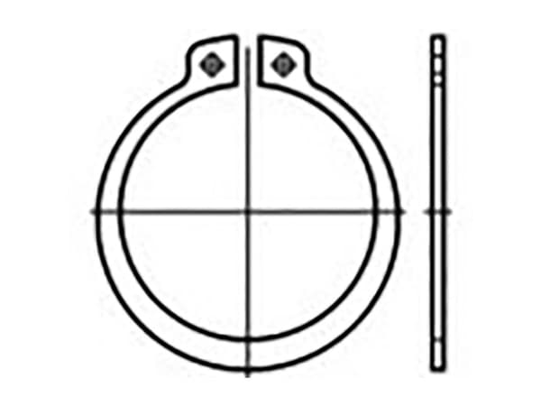 TOOLCRAFT TO-6855045 Hållningsringar DIN 471 Fjäderstål 500 st