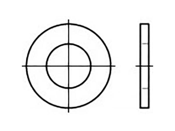 Mellemlægsskive 5.5 mm 10 mm Stål verzinkt 1000 stk TOOLCRAFT TO-6853968
