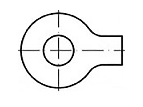 Aluslevy kammiolla 17 mm 36 mm Teräs sinkitty 500 kpl TOOLCRAFT TO-6853542 TO-6853542