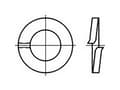 Miniatyrbild 2 av 2: TOOLCRAFT TO-6854247 Fjederring Indvendig diameter: 10 mm DIN 127 Rustfrit stål V2A A2 100 stk