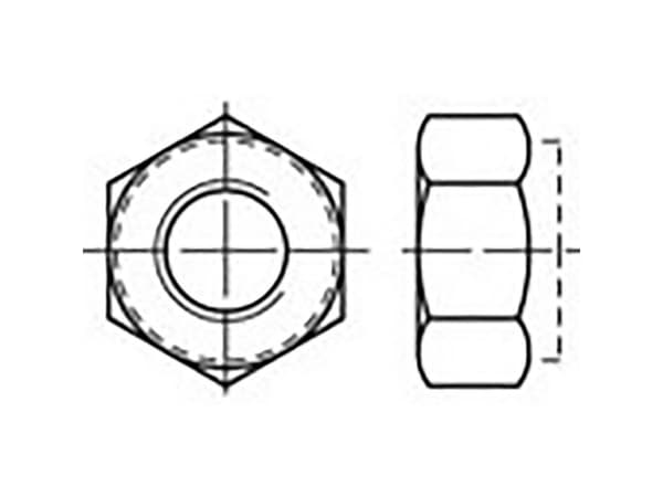 TOOLCRAFT TO-6864501 Sekskantmøtrikker M16 DIN 982 Stål verzinkt 200 stk