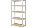 Pikkukuva 2 / 2: TOOLCRAFT 2265279 Reol til tunge genstande 265 kg (B x K x T) 900 x 1800 x 450 mm Metalli, MDF Mat forkromet Forzinket, Sølv Trægulv