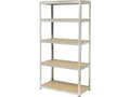 Pikkukuva 1 / 2: TOOLCRAFT 2265279 Reol til tunge genstande 265 kg (B x K x T) 900 x 1800 x 450 mm Metalli, MDF Mat forkromet Forzinket, Sølv Trægulv