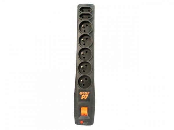 ACAR P7, 7 AC-utgångar, Typ C, Typ E, 230 V, 50 hz, 10 A, 2300 W