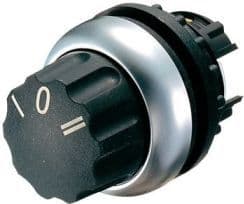 Eaton 216861, Roterande brytare, Plast, Svart, Silver, IP66, -25 - 70 ° C