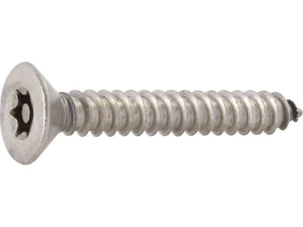 TOOLCRAFT 88115-25 Sänkt slitsad skruv 3,5 mm 25 mm T-profil med stift Rostfritt stål 10 st