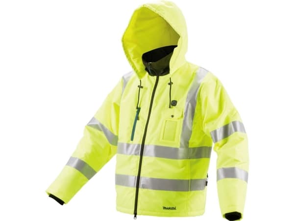 Makita - Jakke - XL - 100 % polyester - selvlysende gul - Class 3