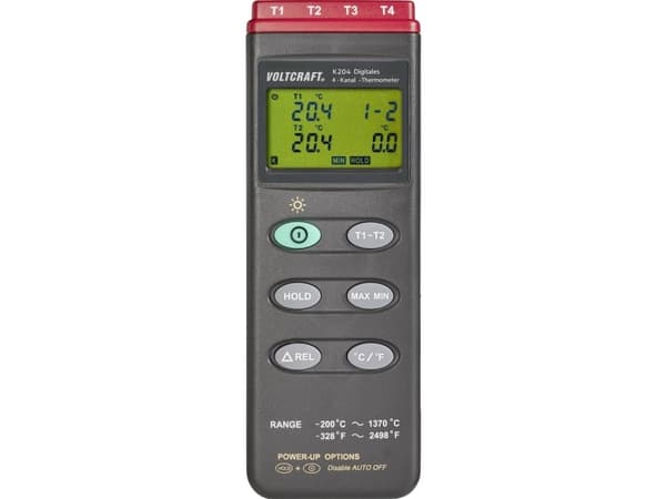 VOLTCRAFT K204 Temperatur-måleudstyr -200 - +1370 °C Anturityyppi K