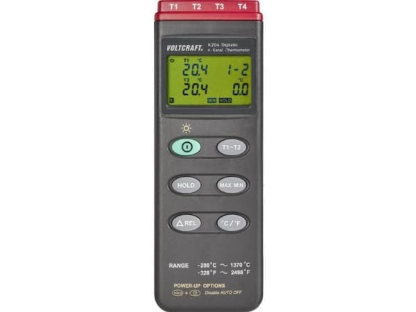 VOLTCRAFT K204 Temperatur-måleudstyr -200 - +1370 °C Anturityyppi K