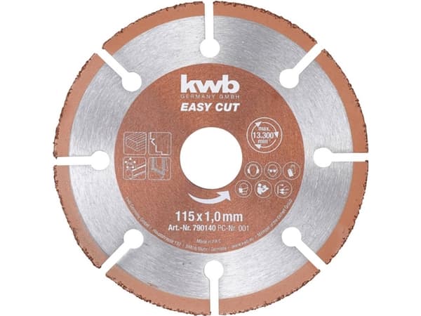 kwb 790540, Koppar, Plast, Trä, 12,5 cm, 2,22 cm, 13000 RPM, 1 styck