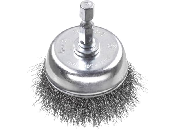 kwb 606310, Koppstålborste, 6 mm, 7,5 cm, 0,2 mm, Metall, Sten, Metall