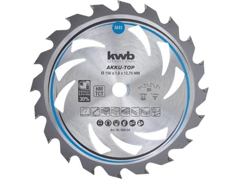 kwb 584154, Spånskiva, Hårt träslag, Plast, Plywood, Mjuka träslag, 15,6 cm, 1,27 cm, Tungsten Carbide Tipped (TCT), 1 mm, 1,6 mm