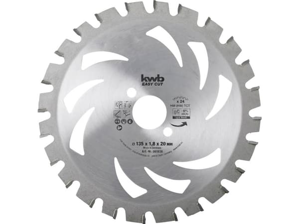 kwb 584538, Gjuten aluminium, Spånskiva, Hårt träslag, Icke-järnmetaller, Plast, Metallplåt, 16 cm, 2 cm, 1,2 mm, 1,8 mm, 1 styck
