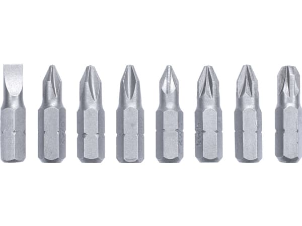 kwb Bit and Drill Bit Set, Drill, Drill bit set, Høyrehåndsrotasjon, 25 mm, Mykt tre, Stål, Stein, 39 stykker