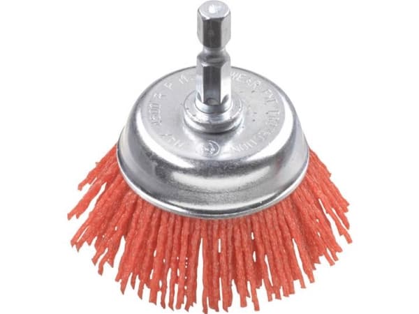 kwb 603330, Koppstålborste, 6 mm, 7,5 cm, Trä, Nylon