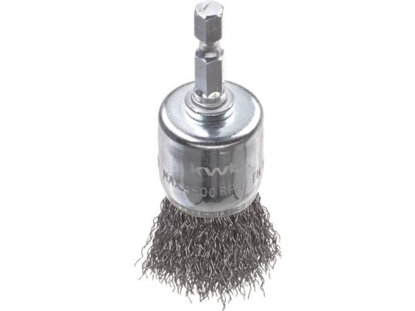 kwb 608030, Kopp stålbørste, 6 mm, 2,5 cm, 0,3 mm, Metall, Stein, Metall