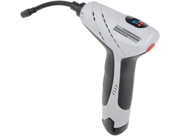 Brüder Mannesmann M17200 volumpumpe 8 bar med arbeidslampe, 12 og 230 V ladbar (M17200)