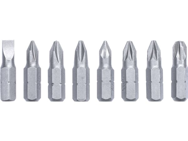 kwb Universal Bit and Drill Bit Set, Drill, Drill bit set, Høyrehåndsrotasjon, 25 mm, Mykt tre, Stål, Stein, 39 stykker