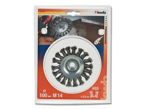 kwb 719330, Stålborsthjul, 1,4 cm, 10 cm, 0,5 mm, Metall, Sten, Metall