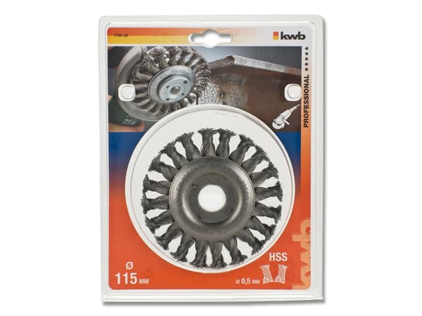 kwb 719530, Stålbørste, 2,2 cm, 11,5 cm, 0,5 mm, Metall, Stein, Metall