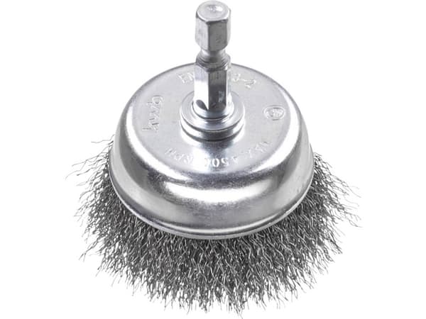 kwb 606330, Kopp stålbørste, 6 mm, 7,5 cm, 0,3 mm, Metall, Stein, Metall