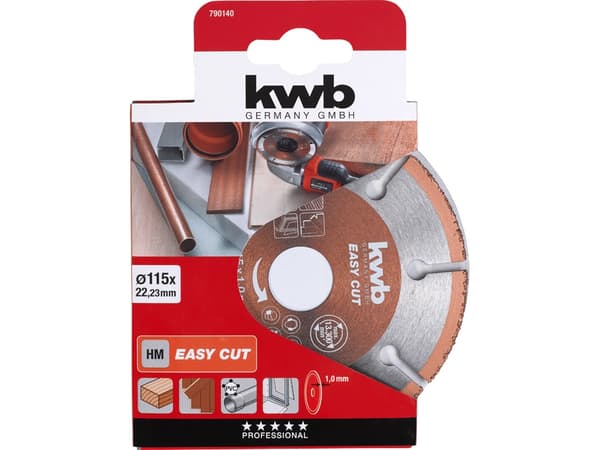 kwb 790140, Koppar, Plast, Trä, 11,5 cm, 2,22 cm, 13000 RPM, 1 styck