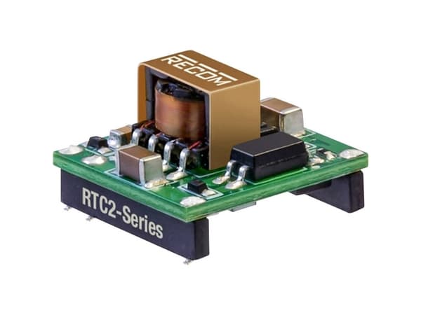 RECOM RTC2-0505SRW DC/DC binär omvandlare 400 mA 2 W Antal utgångar: 1 x