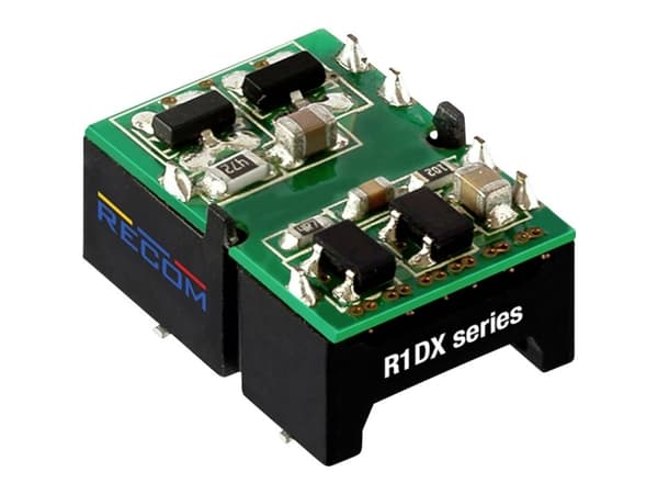 RECOM R1DX-0509-R DC/DC-binäärimuunnin 56 mA 1 W Lähtöjen määrä: 2 x