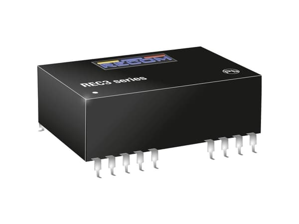 RECOM REC3-2412DRW/H4/A DC/DC-muunnin, tulostus 125 mA 3 W Lähtöjen määrä: 2 x