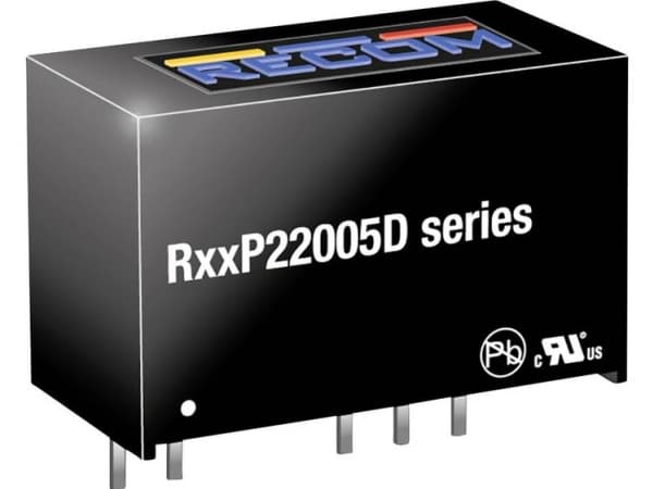 RECOM R15P22005D DC/DC-omvandlare, tryck 200 mA 2 W Antal utgångar: 2 x