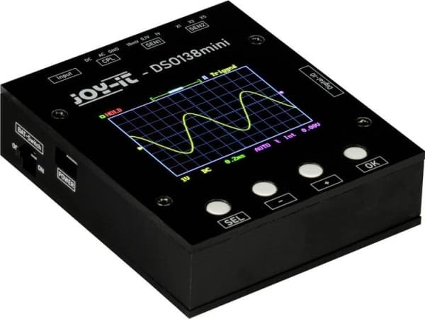 Joy-it digitalt oscilloskop 200 kHz 1-kanals 1 MSa/s 1 kpts 12 bit (DSO-138-Mini)