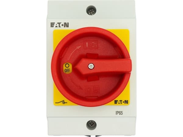 Eaton T0-4-8344/I1/SVB, Vippströmställare, Röd, Vit, Gul, IP65, 80 mm, 130 mm, 137 mm