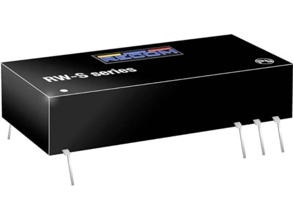 RECOM RW-2405S DC/DC-muunnin, tulostus 600 mA 3 W Lähtöjen määrä: 1 x