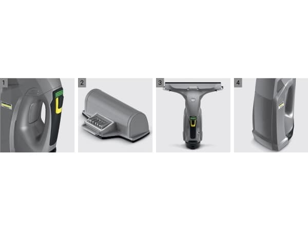 Kärcher Professional WVP 10 *EU - Fönsterrengörare - handhållen - sladdlös - 1 batteri