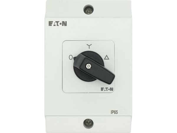 Eaton T3-4-8410/I2, Vipukytkin, 3P, Musta, Valkoinen, IP65, 100 mm, 135 mm