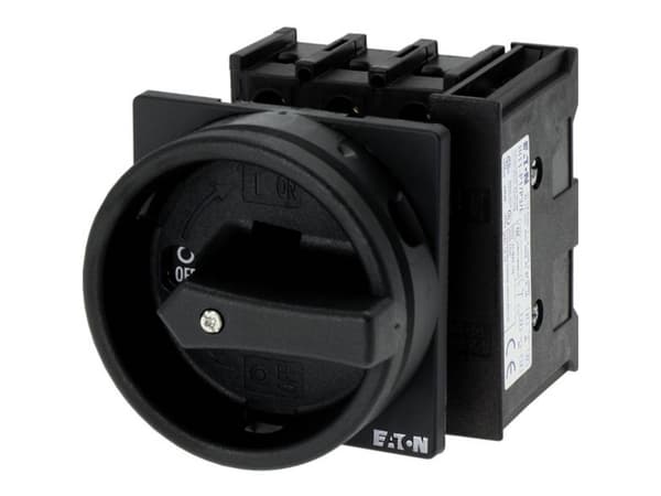 Eaton P1-25/EA/SVB-SW/HI11, Vipukytkin, 3P, Musta, IP65, 65 mm, 65 mm