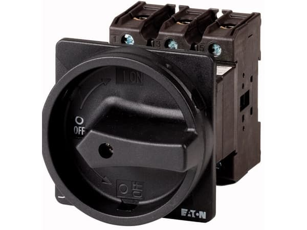 Eaton P1-25/EA/SVB-SW/HI11, Vipukytkin, 3P, Musta, IP65, 65 mm, 65 mm